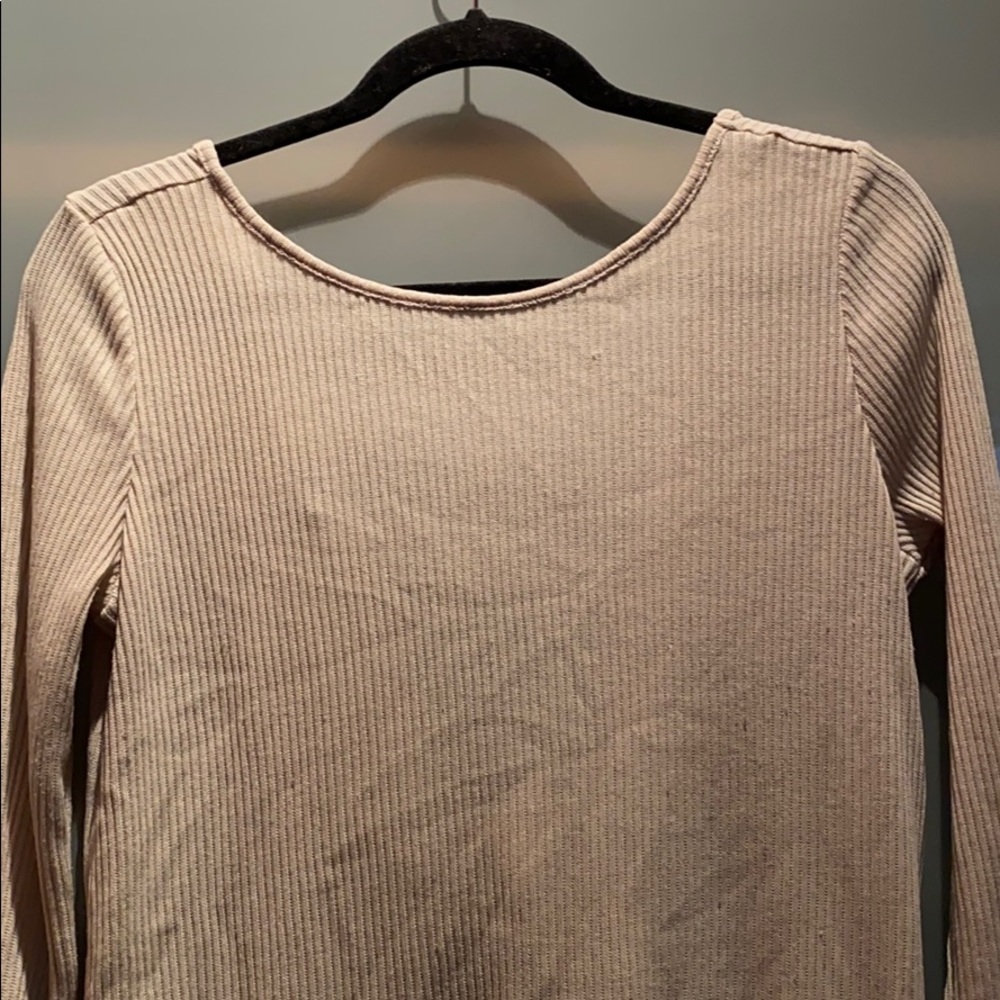 Open-back ribbed top - Picture 3 of 4